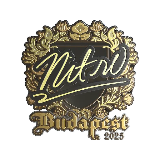 Sticker | nitr0 (Gold) | Budapest 2025