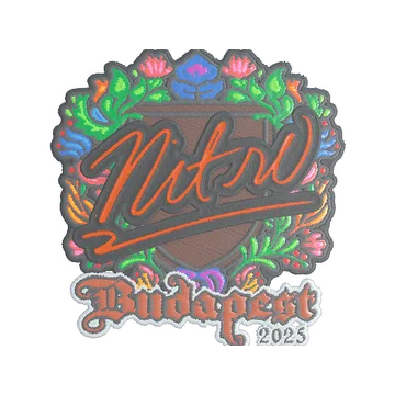Sticker | nitr0 (Embroidered) | Budapest 2025