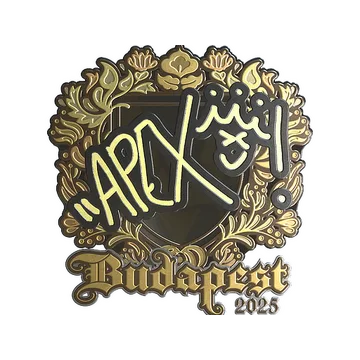 Sticker | apEX (Gold) | Budapest 2025
