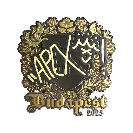 Sticker | apEX (Gold) | Budapest 2025