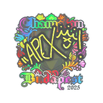 Sticker | apEX (Holo, Champion) | Budapest 2025