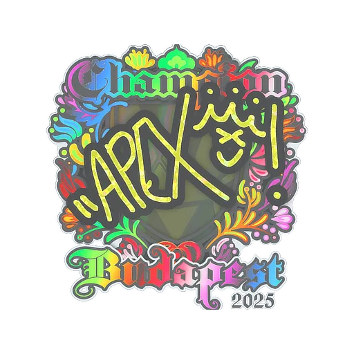 Sticker | apEX (Holo, Champion) | Budapest 2025