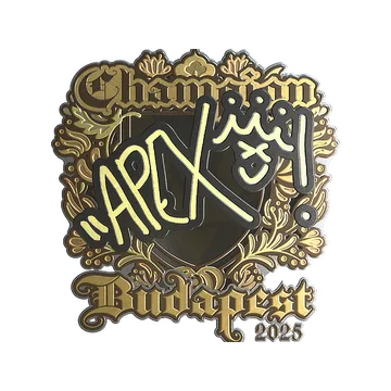 Sticker | apEX (Gold, Champion) | Budapest 2025