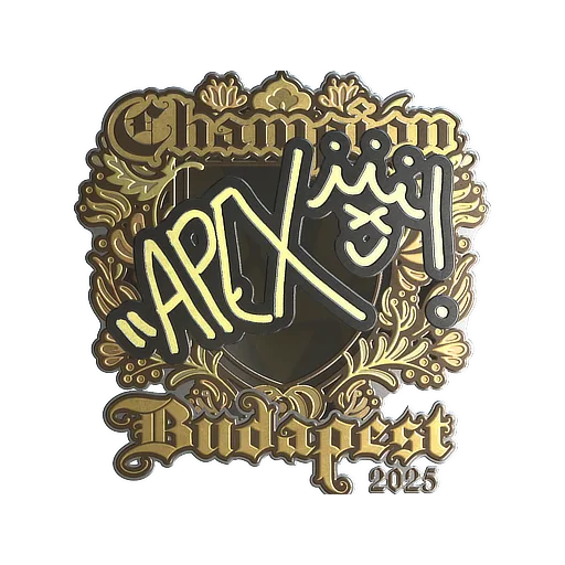 Sticker | apEX (Gold, Champion) | Budapest 2025