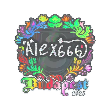 Sticker | alex666 (Holo) | Budapest 2025