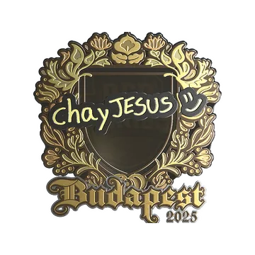Sticker | chayJESUS (Gold) | Budapest 2025