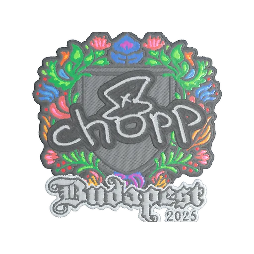 Наклейка | chopper (вышитая) | Будапешт-2025