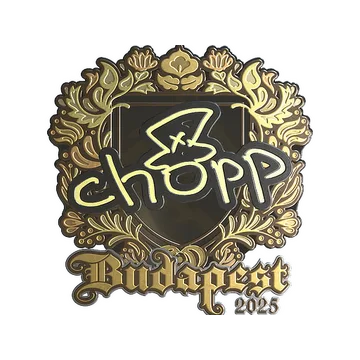 Sticker | chopper (Gold) | Budapest 2025