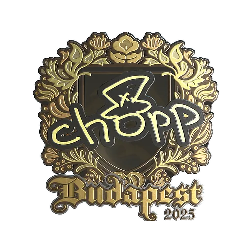 Sticker | chopper (Gold) | Budapest 2025