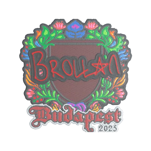 Наклейка | Brollan (вышитая) | Будапешт-2025