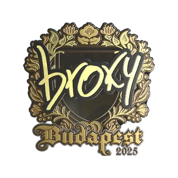 Sticker | broky (Gold) | Budapest 2025