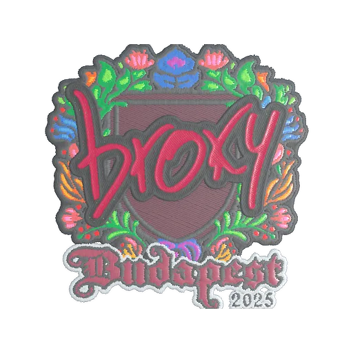 Наклейка | broky (вышитая) | Будапешт-2025