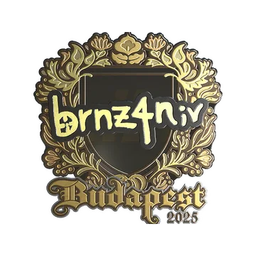 Sticker | brnz4n (Gold) | Budapest 2025