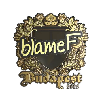 Sticker | blameF (Gold) | Budapest 2025