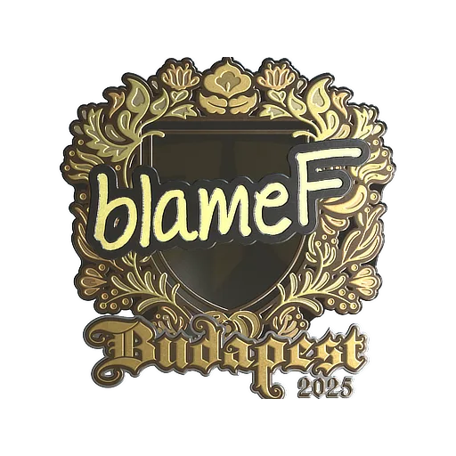 Sticker | blameF (Gold) | Budapest 2025
