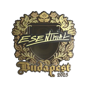 Sticker | esenthial (Gold) | Budapest 2025
