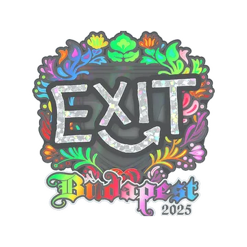 Sticker | exit (Holo) | Budapest 2025