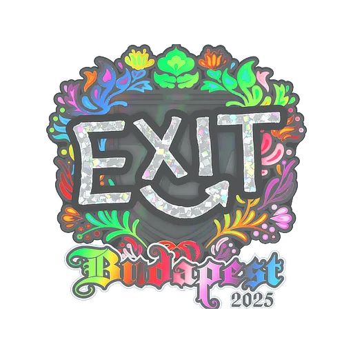 Sticker | exit (Holo) | Budapest 2025