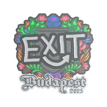 Sticker | exit (Embroidered) | Budapest 2025