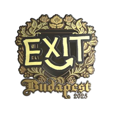 Sticker | exit (Gold) | Budapest 2025