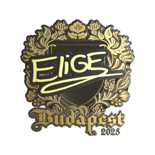Наклейка | EliGE (золотая) | Будапешт-2025