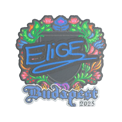 Наклейка | EliGE (вышитая) | Будапешт-2025