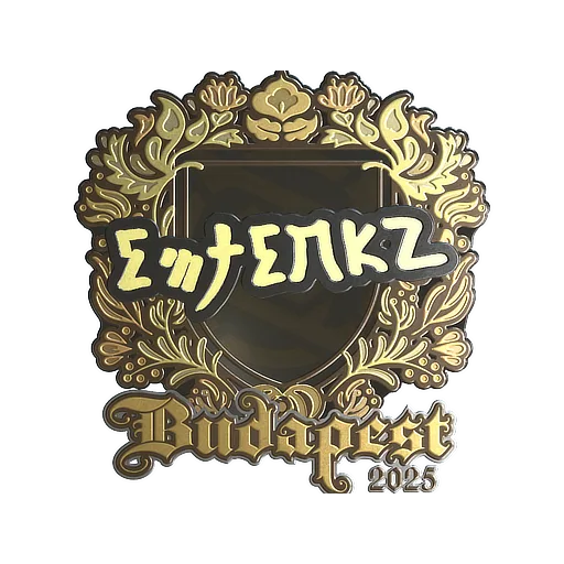 Наклейка | ewjerkz (золотая) | Будапешт-2025
