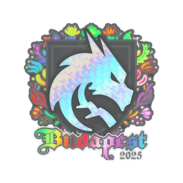 Наклейка | Team Spirit (голографическая) | Будапешт-2025