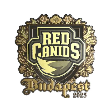 Sticker | RED Canids (Gold) | Budapest 2025