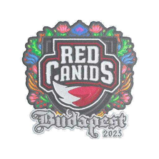Наклейка | RED Canids (вышитая) | Будапешт-2025