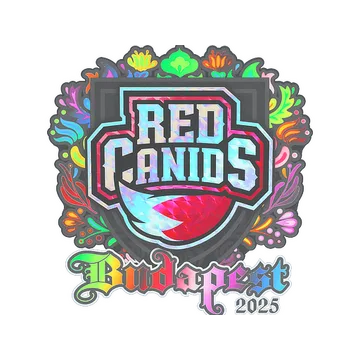 Наклейка | RED Canids (голографическая) | Будапешт-2025