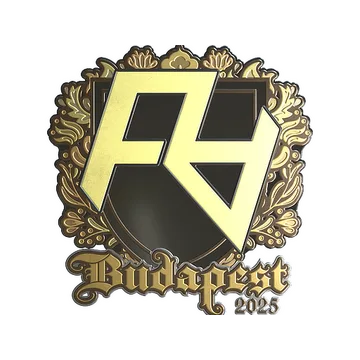Sticker | Rare Atom (Gold) | Budapest 2025
