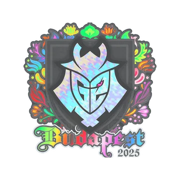 Наклейка | G2 Esports (голографическая) | Будапешт-2025