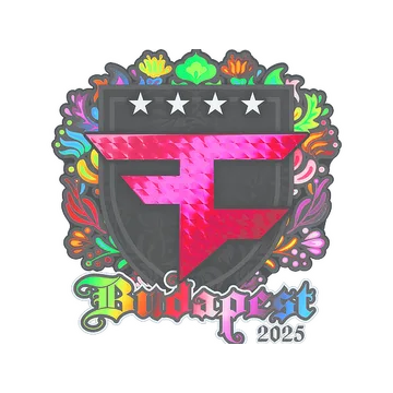 Наклейка | FaZe Clan (голографическая) | Будапешт-2025