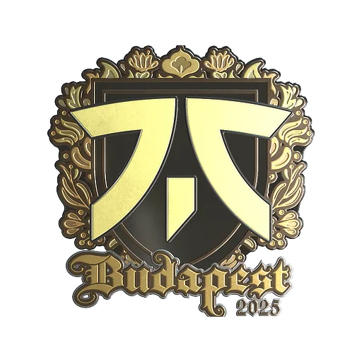 Наклейка | Fnatic (золотая) | Будапешт-2025