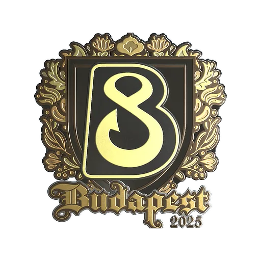 Наклейка | B8 (золотая) | Будапешт-2025