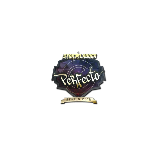 Наклейка | Perfecto (золотая) | Берлин-2019