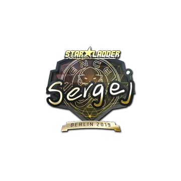 Sticker | sergej (Gold) | Berlin 2019