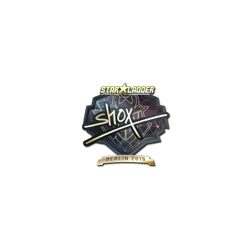 Sticker | shox (Gold) | Berlin 2019