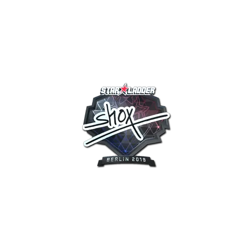 Наклейка | shox (металлическая) | Берлин-2019