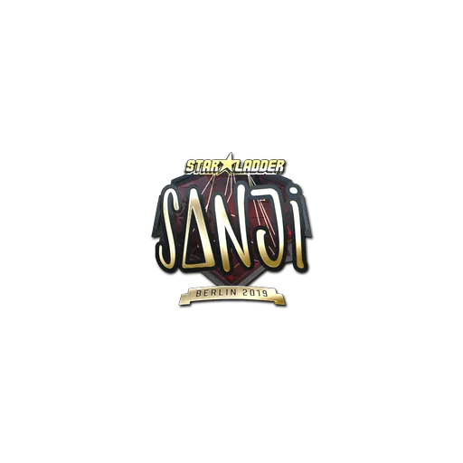 Наклейка | SANJI (золотая) | Берлин-2019