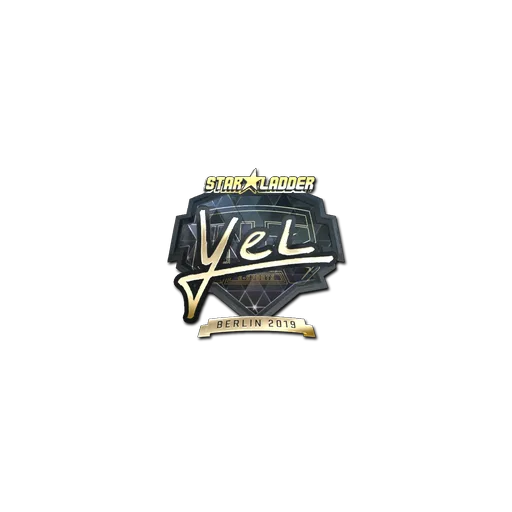 Наклейка | yel (золотая) | Берлин-2019