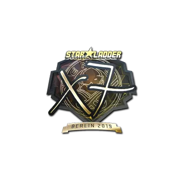 Sticker | xseveN (Gold) | Berlin 2019