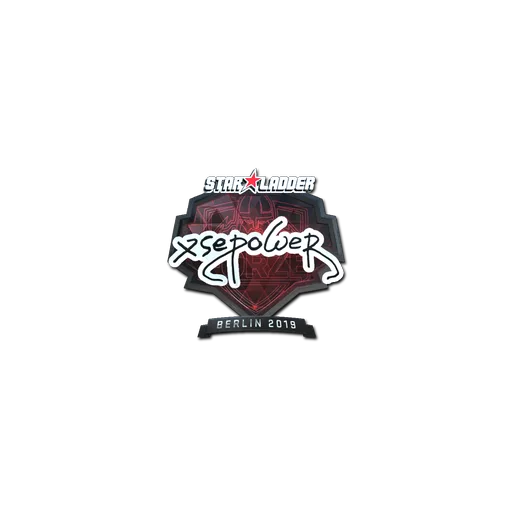 Наклейка | xsepower (металлическая) | Берлин-2019