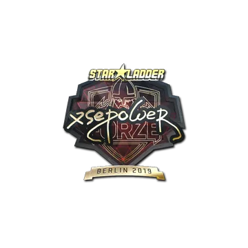 Sticker | xsepower (Gold) | Berlin 2019