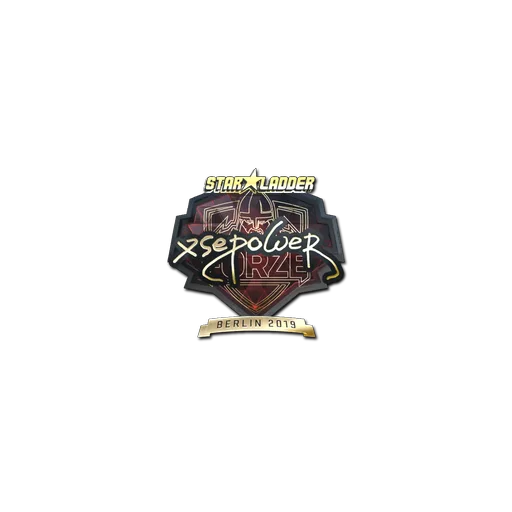 Sticker | xsepower (Gold) | Berlin 2019