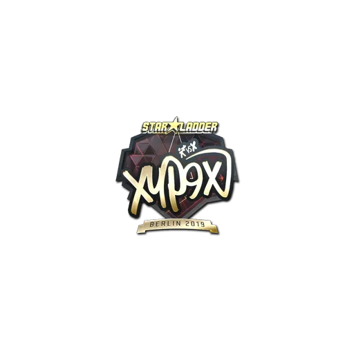 Наклейка | Xyp9x (золотая) | Берлин-2019