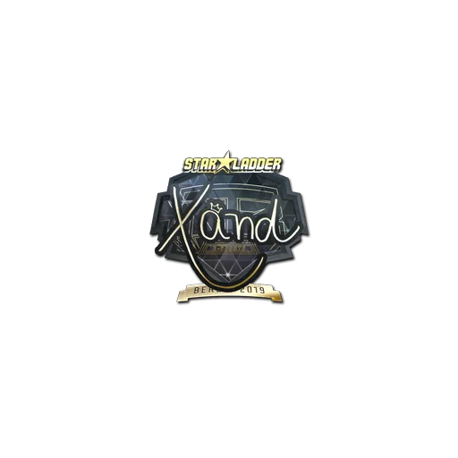Наклейка | xand (золотая) | Берлин-2019