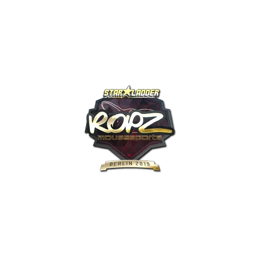 Sticker | ropz (Gold) | Berlin 2019