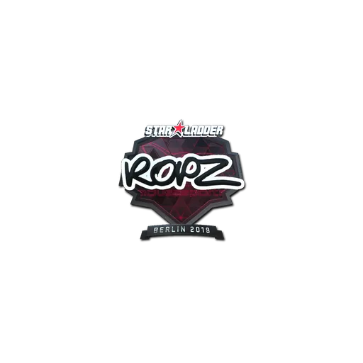 Наклейка | ropz (металлическая) | Берлин-2019